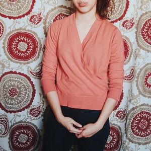 J Crew Crossed Front Sweater